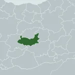 Map of eastern Anatolia with Elazığ province highlighted in dark green.