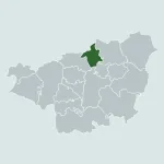Map of Diyarbakır province districts with Hani highlighted in dark green.