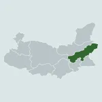 Map of Elazığ province districts with Palu highlighted in dark green.