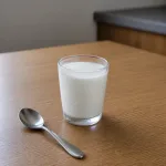 Küçük bardak soğuk süt