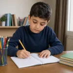Ders çalışıyor