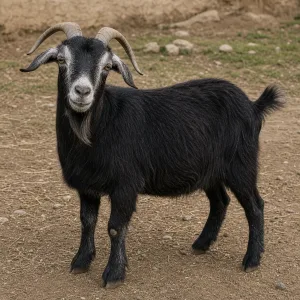 Yaşlı siyah keçi