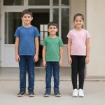 Üç çocuk içinde en kısa
