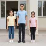 Üç çocuk içinde en uzun