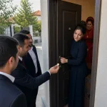 Pê bêr gırotış - Kapı tutma geleneği